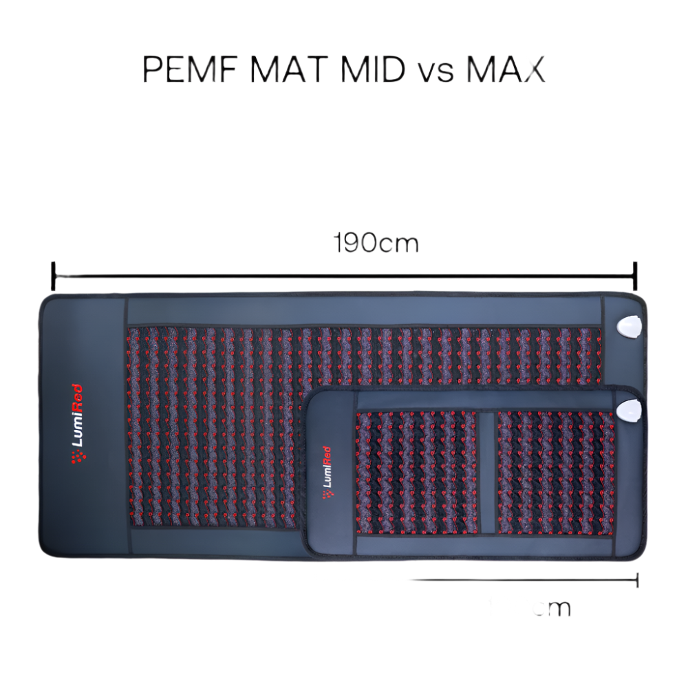 Lumired PEMF Mat size - mid vs max