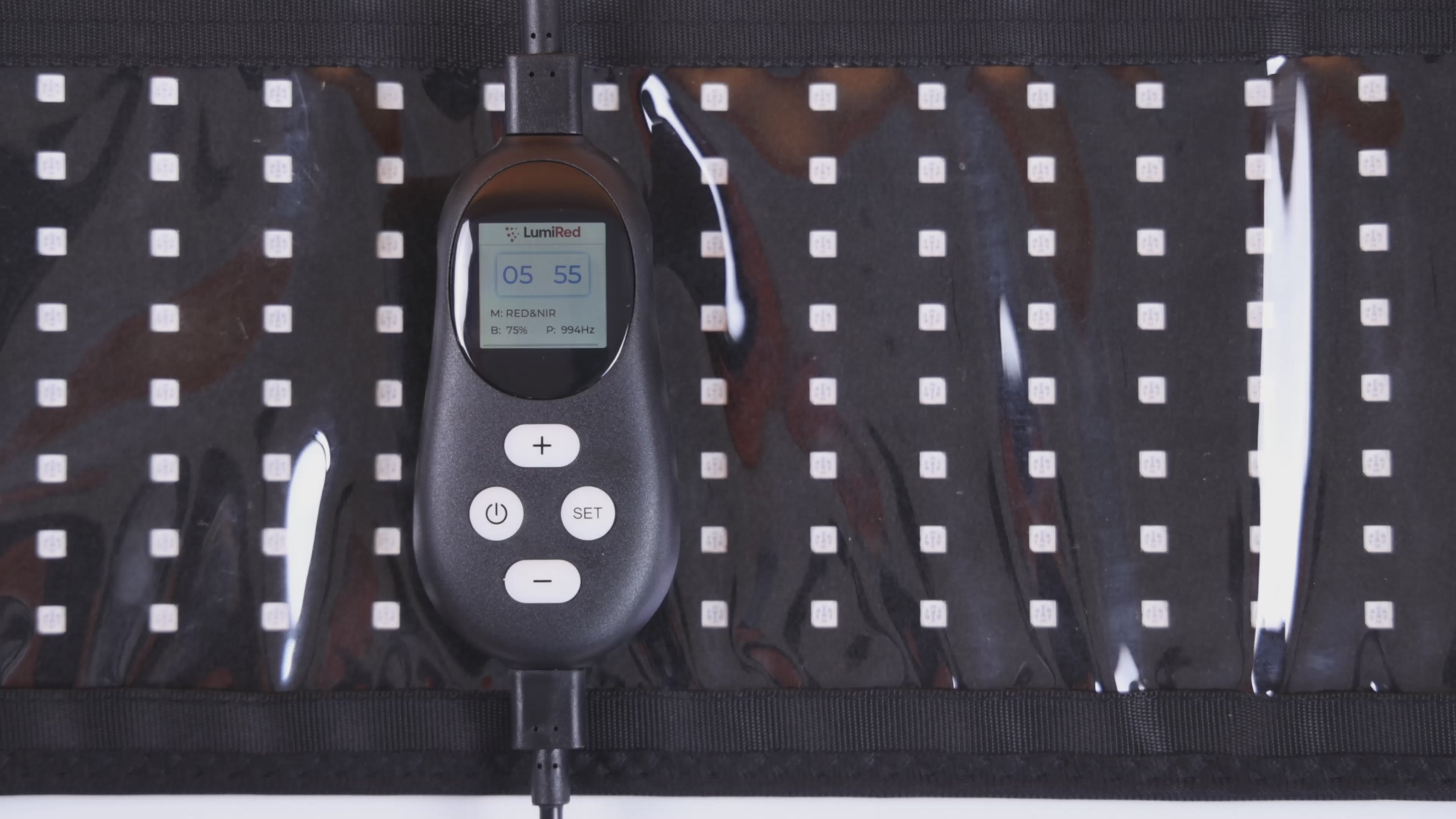 Load video: LumiRed DeepWrap Belt